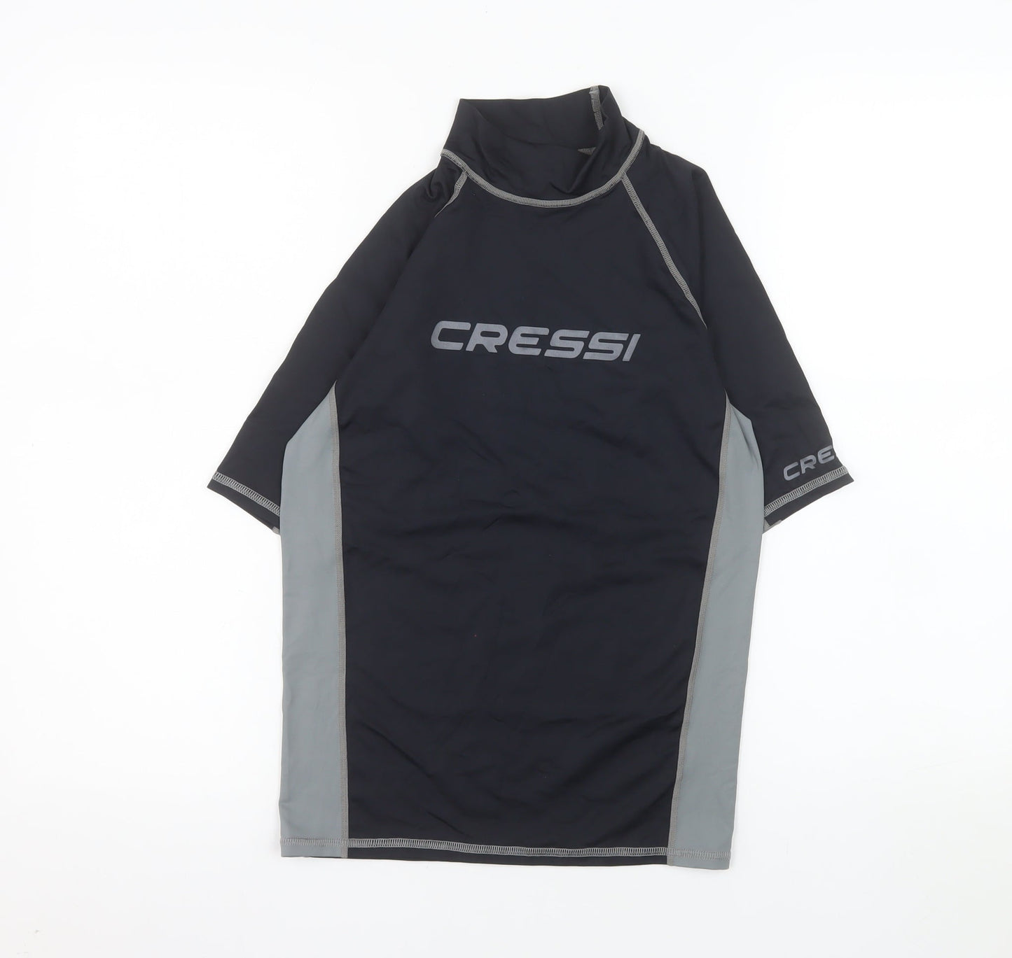 Cressi Men's Black & Grey XS Rash Guard UV 50+ Swim Top