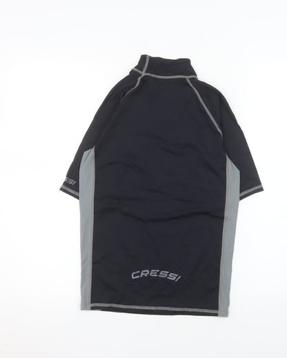 Cressi Men's Black & Grey XS Rash Guard UV 50+ Swim Top