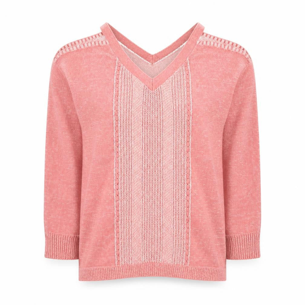 Matalan Women’s Pink V-Neck Knit Jumper Size 12