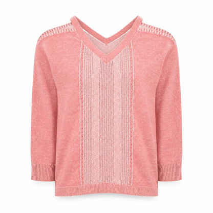 Matalan Women’s Pink V-Neck Knit Jumper Size 12