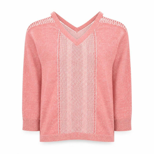 Matalan Women’s Pink V-Neck Knit Jumper Size 12