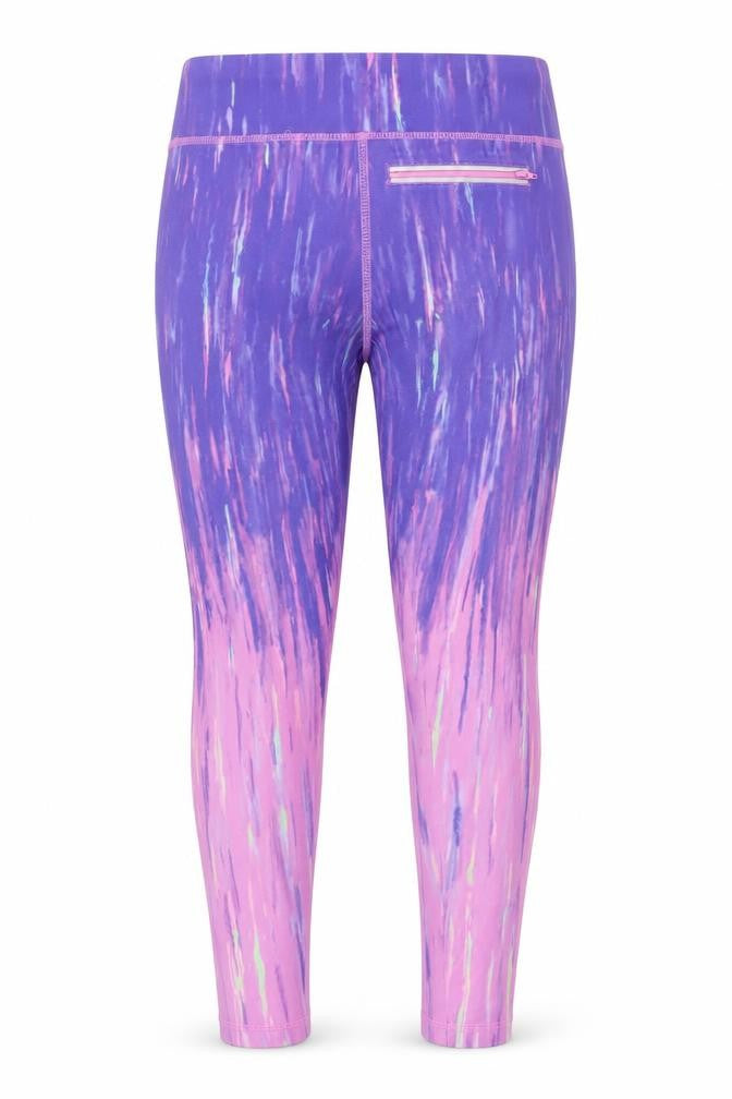 Dunnes Girls Purple Pink Ankle Leggings 10-11 Years Stretch Polyester Blend