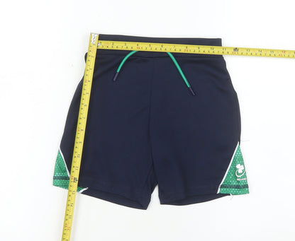 Dunnes Stores Boys Navy Blue 7-8 Years Athletic Shorts with Drawstring