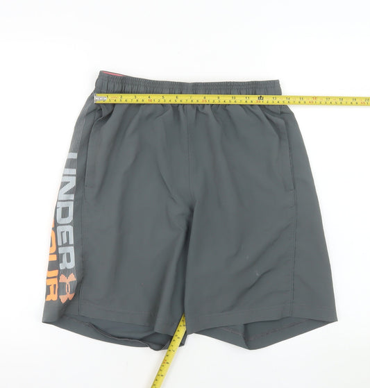 Under Armour Mens Grey Medium Athletic HeatGear Shorts