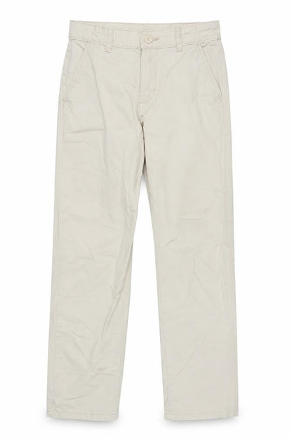 Dunnes Stores Boys Beige Chino Trousers 10-11 Years Cotton Blend