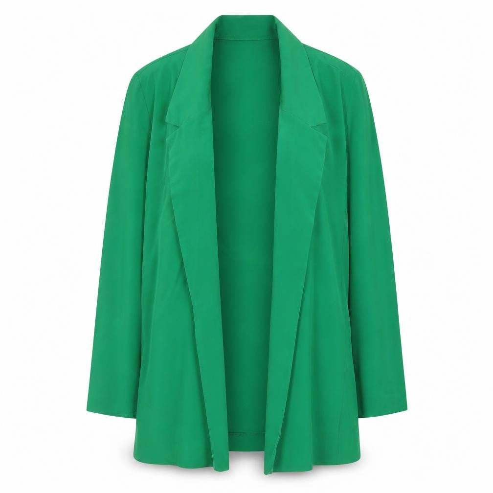 Stradivarius Women’s Green Regular Fit Single Breasted Blazer Size 12