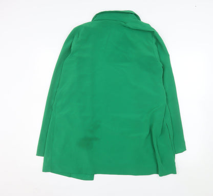 Stradivarius Women’s Green Regular Fit Single Breasted Blazer Size 12