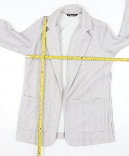 Dunnes Stores Women’s Grey Coatigan Small Mid-Length Knit Jacket