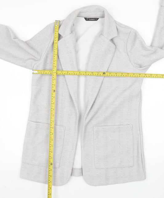 Dunnes Stores Women’s Grey Coatigan Small Mid-Length Knit Jacket