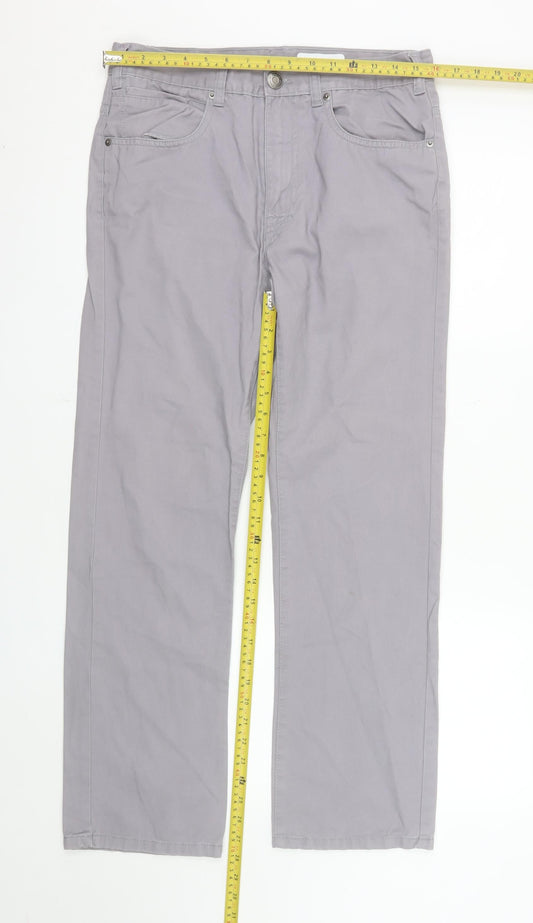 Denim Co Women’s Grey Straight Jeans Size 12 Regular Fit