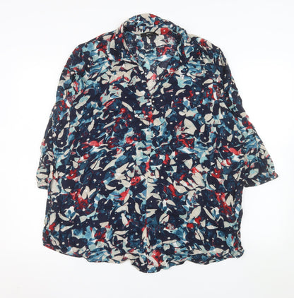 Bonita Womens Multicoloured Floral Viscose Tunic Blouse Size 18
