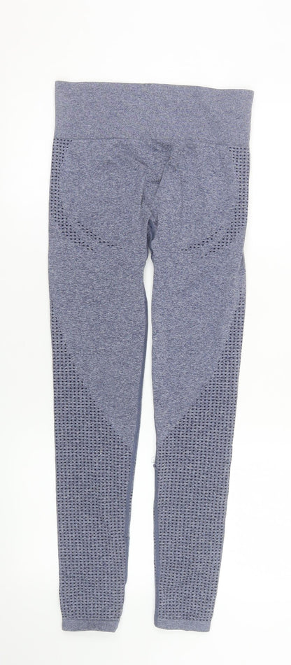 Dunnes Stores Womens Blue Seamless Gym Leggings Size S