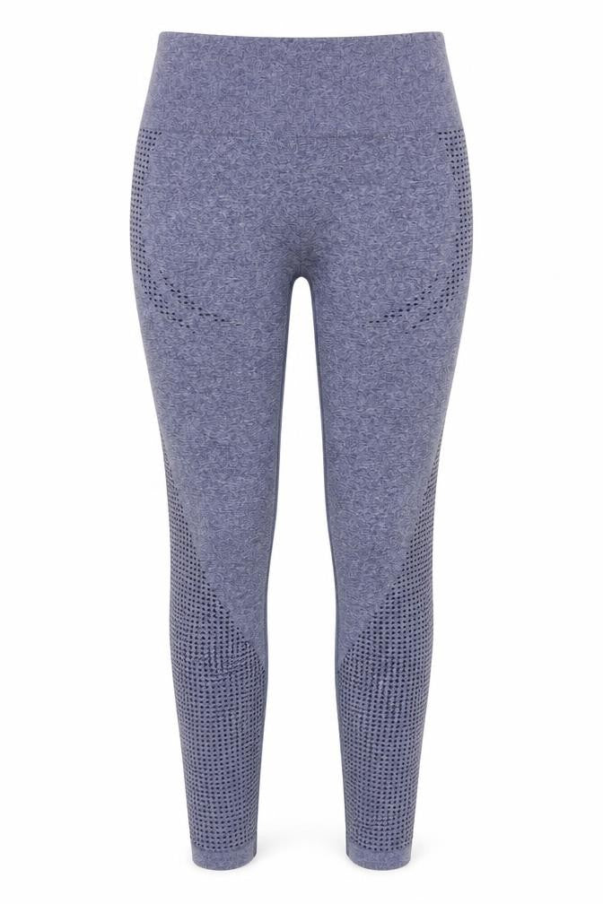 Dunnes Womens Blue Seamless Gym Leggings Size S