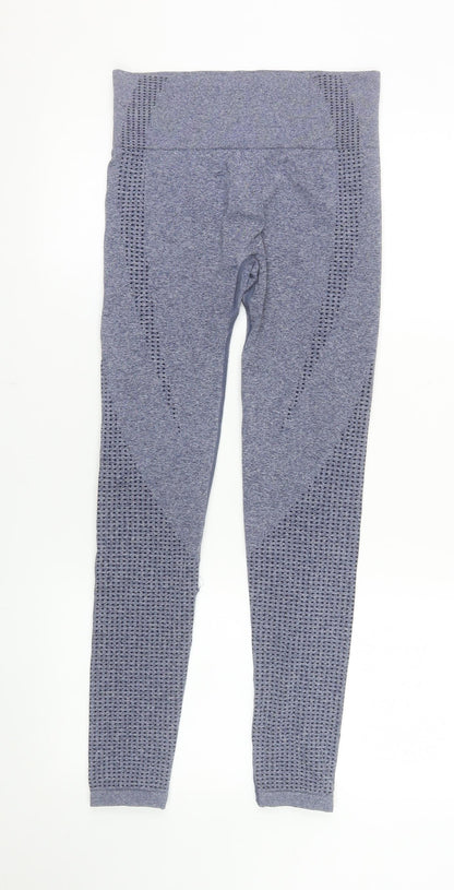 Dunnes Stores Womens Blue Seamless Gym Leggings Size S