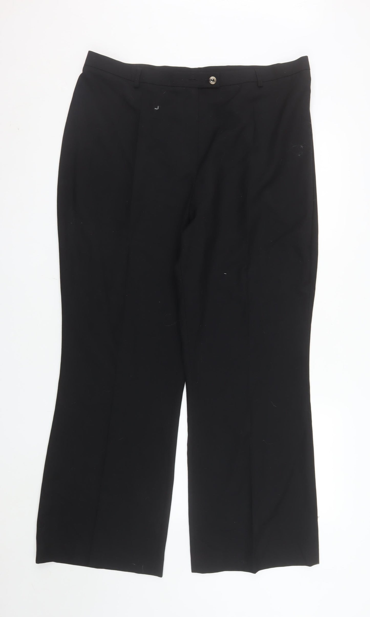 Coppinger Women's Black Size 18 Straight Leg Dress Pants