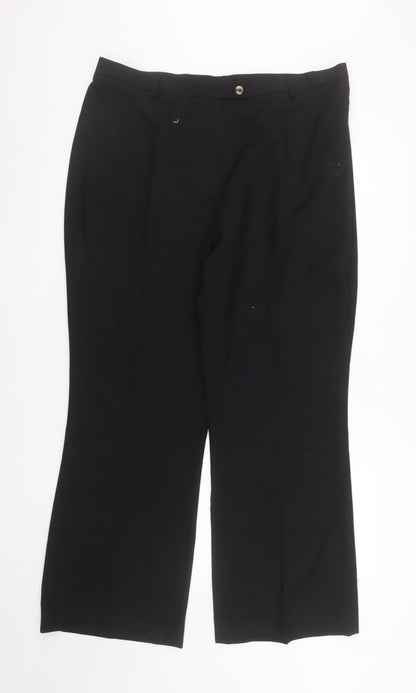 Coppinger Women's Black Size 18 Straight Leg Dress Pants