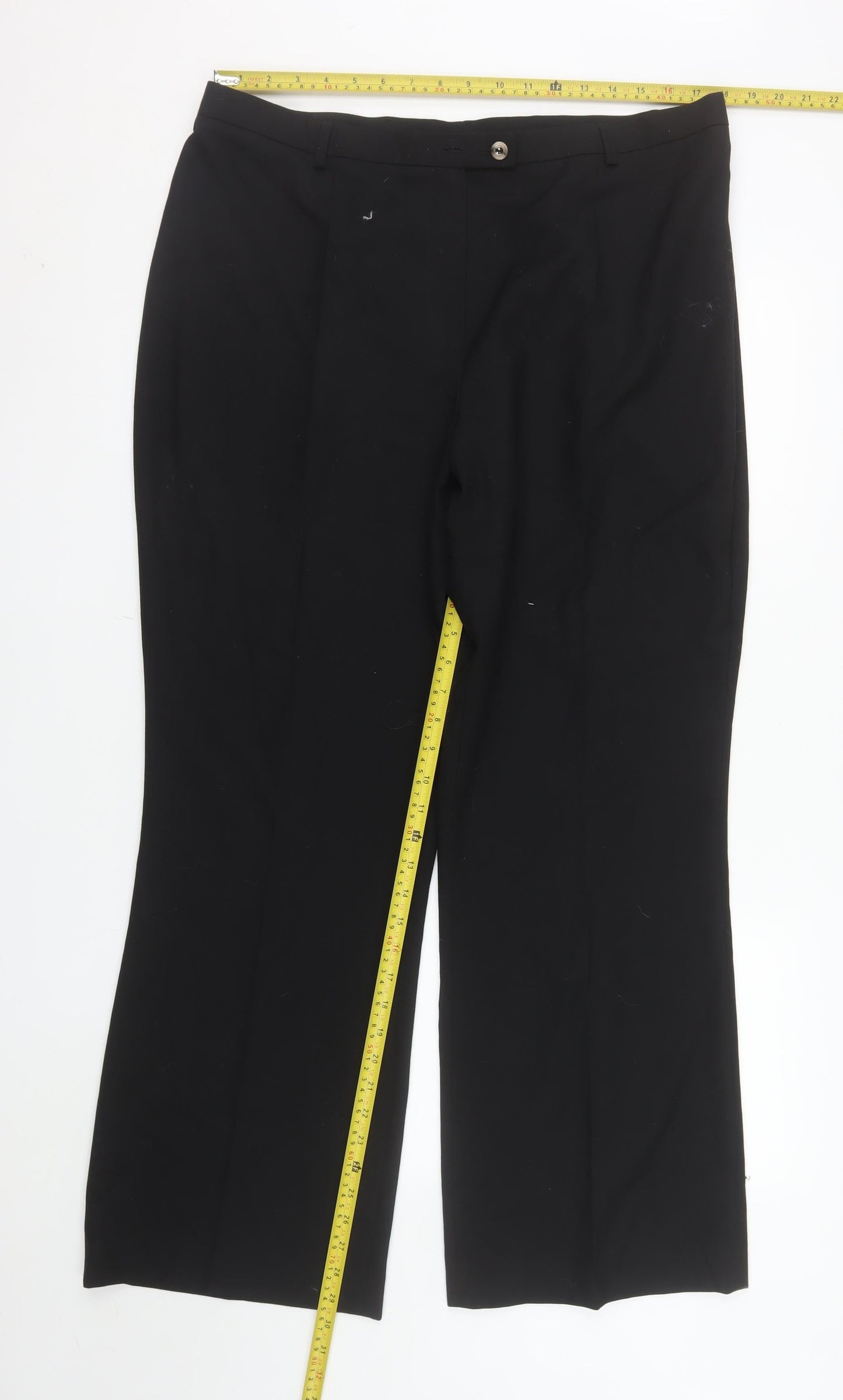 Coppinger Women's Black Size 18 Straight Leg Dress Pants