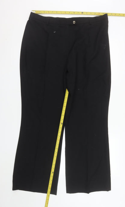 Coppinger Women's Black Size 18 Straight Leg Dress Pants
