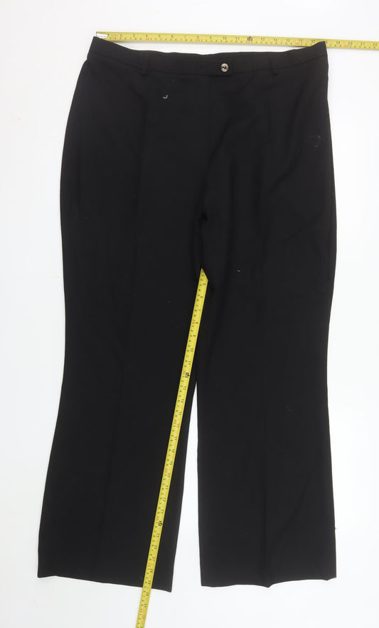 Coppinger Women's Black Size 18 Straight Leg Dress Pants
