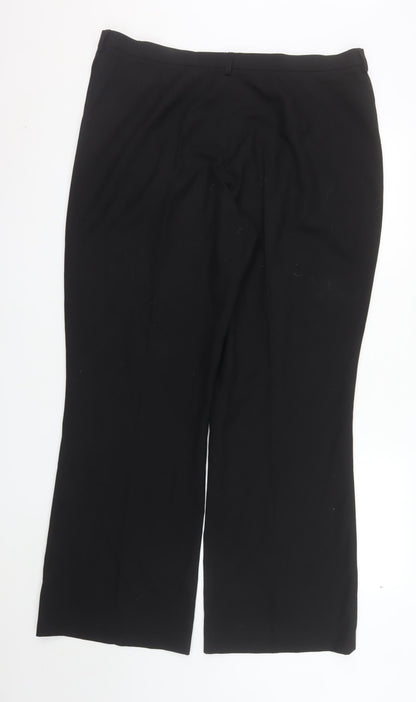 Coppinger Women's Black Size 18 Straight Leg Dress Pants