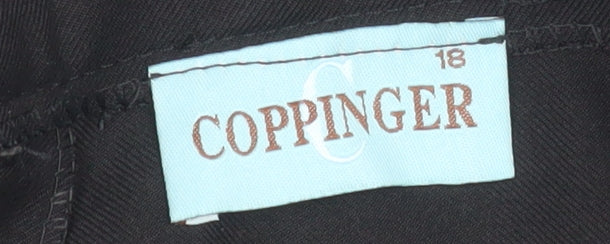 Coppinger Women's Black Size 18 Straight Leg Dress Pants