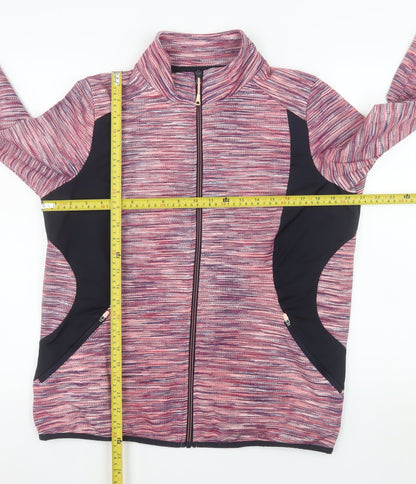 St. Bernard Women’s Pink Full Zip Lightweight Stretch Jacket Size L