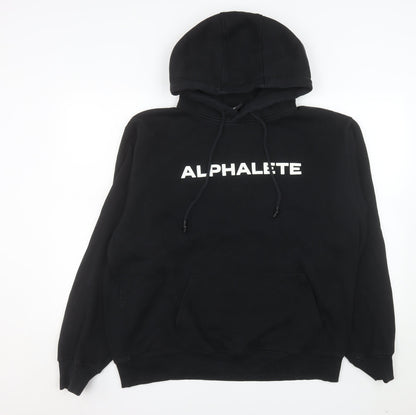 Alphalete Men's Black Pullover Hoodie L Gym Training Fleece
