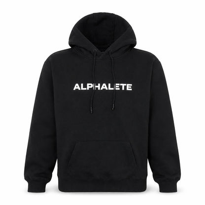 Alphalete Men's Black Pullover Hoodie L Gym Training Fleece