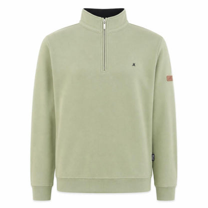 Mineral Men's Green 1/4 Zip High Neck Sweatshirt Size M