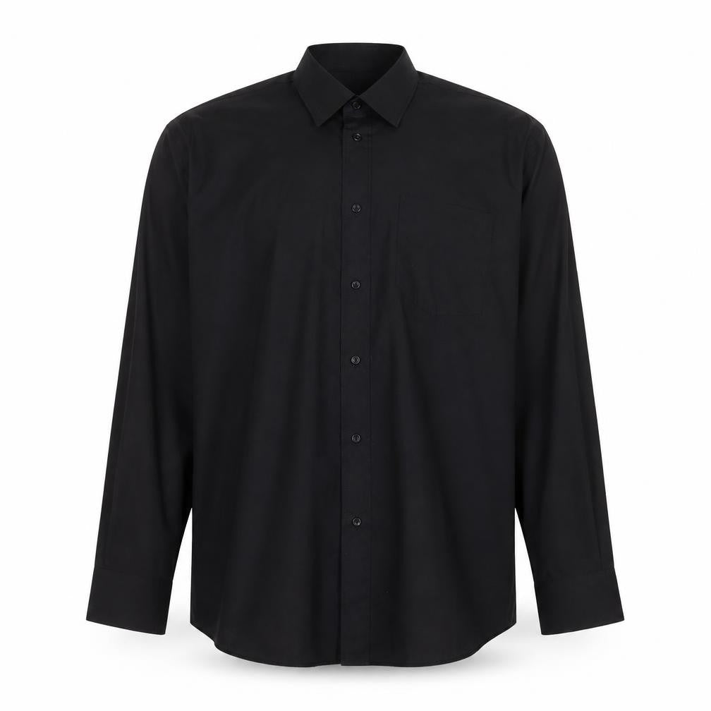 Cedarwood State Men's Black 17.5in Long Sleeve Button-Up Shirt