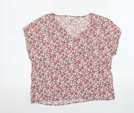 JDY Womens Floral Multicoloured Viscose Blouse Size 14