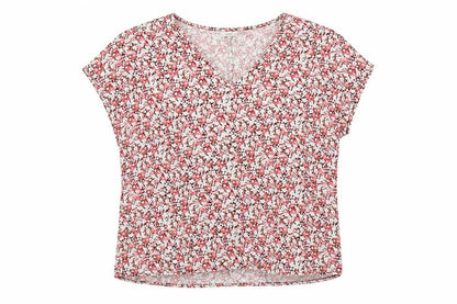 JDY Womens Floral Multicoloured Viscose Blouse Size 14