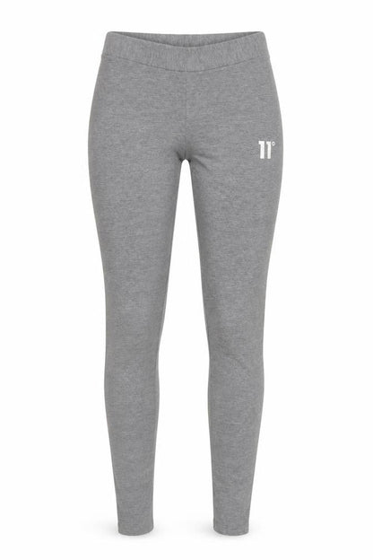11 Degrees Womens Grey Leggings Uk 8 Polyester Blend Activewear