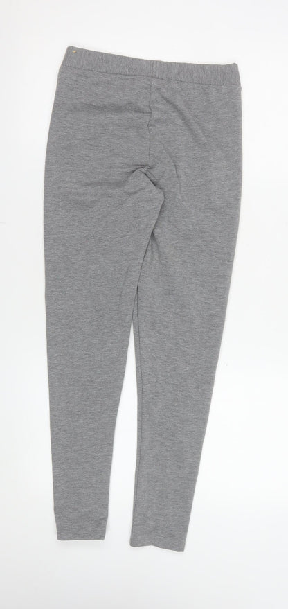 11 Degrees Womens Grey Leggings UK 8 Polyester Blend Activewear