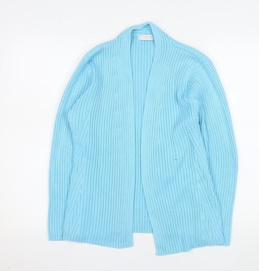 Signature Experience Women's Blue Open Knit Cardigan M