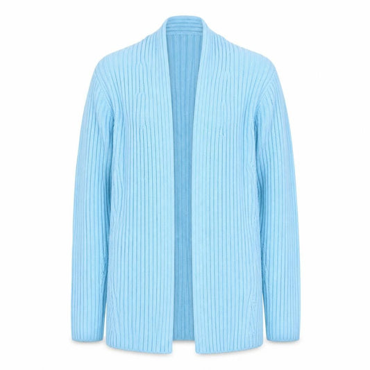 Signature Experience Women's Blue Open Knit Cardigan M