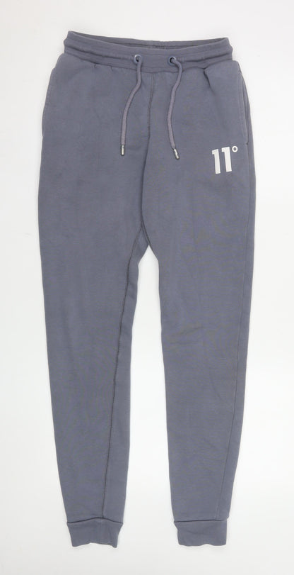 11 Degrees Men's Grey Jogger Sweatpants XS Cotton Blend