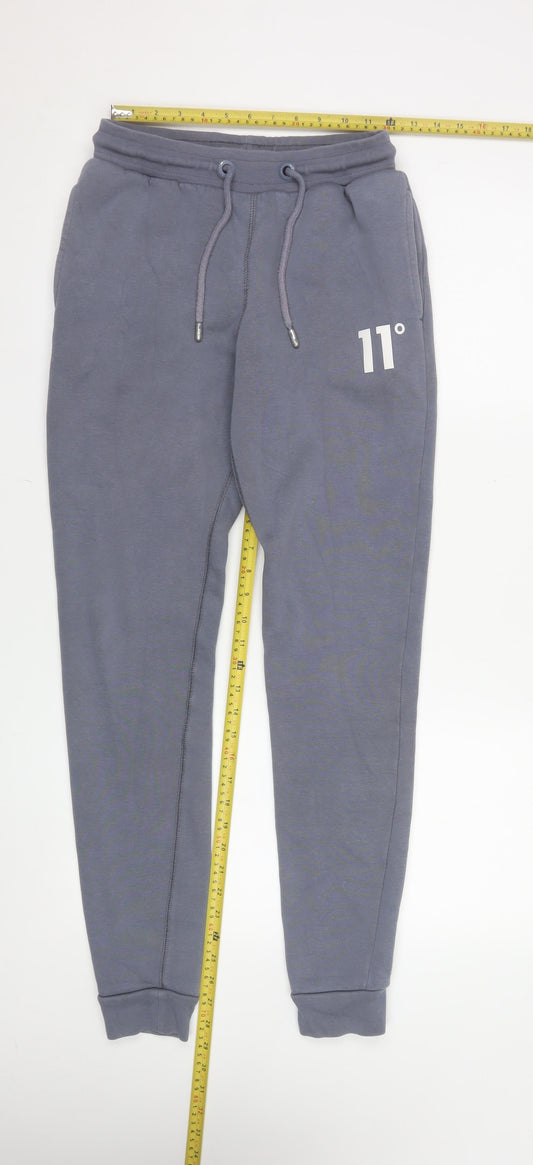 11 Degrees Men's Grey Jogger Sweatpants XS Cotton Blend