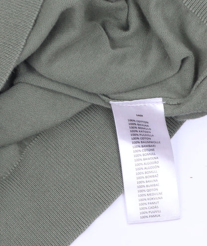 Paul Smith Men’s Green Cotton Crew Neck Jumper Size L