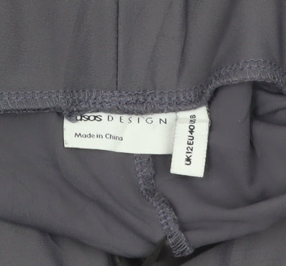 ASOS DESIGN Womens Grey Leggings Size 12 Slim Fit Activewear