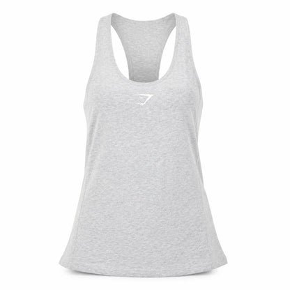 Gymshark Women's Grey S Racerback Tank Top Athletic Fit