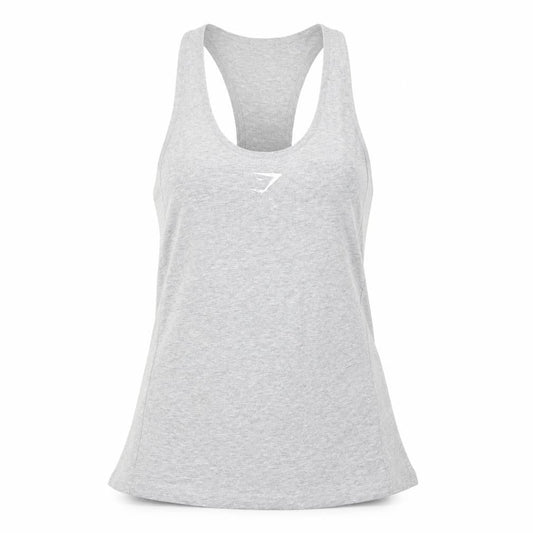 Gymshark Women's Grey S Racerback Tank Top Athletic Fit