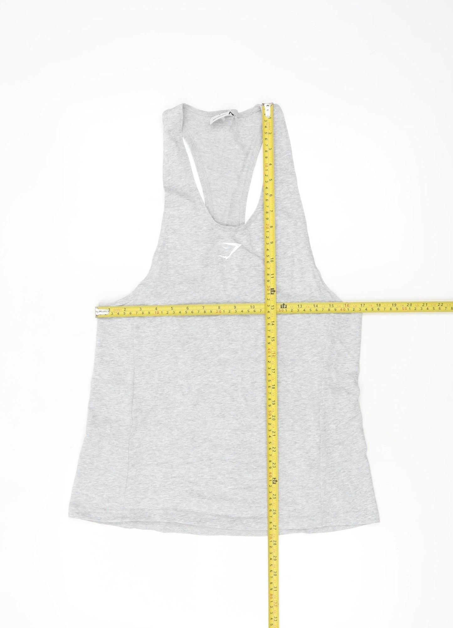 Gymshark Women's Grey S Racerback Tank Top Athletic Fit