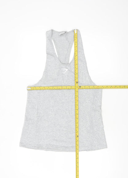 Gymshark Women's Grey S Racerback Tank Top Athletic Fit