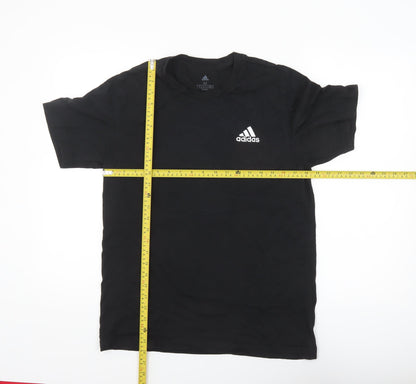 Adidas Men’s Black Cotton Short Sleeve Crew Neck T-Shirt M
