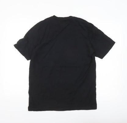 Adidas Men’s Black Cotton Short Sleeve Crew Neck T-Shirt M