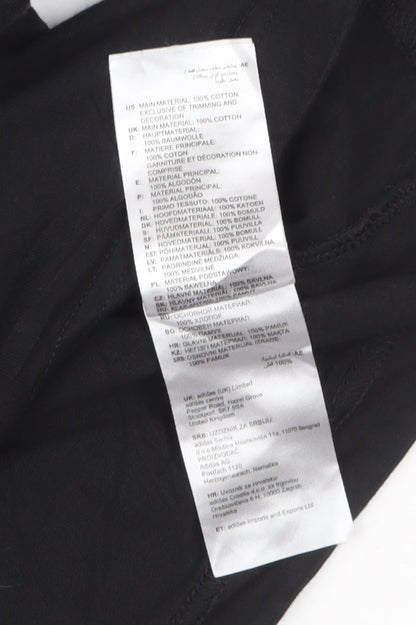 Adidas Men’s Black Cotton Short Sleeve Crew Neck T-Shirt M