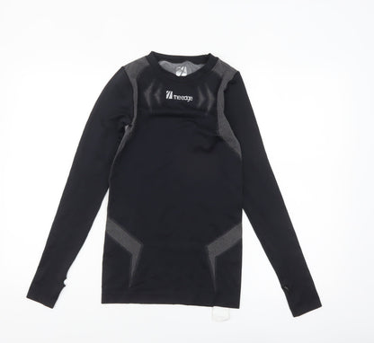 The Edge Womens Black XS Long Sleeve Compression Top