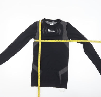 The Edge Womens Black XS Long Sleeve Compression Top