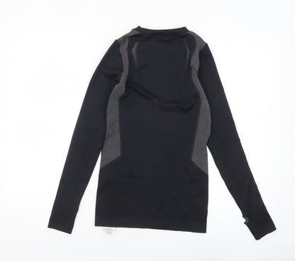 The Edge Womens Black XS Long Sleeve Compression Top